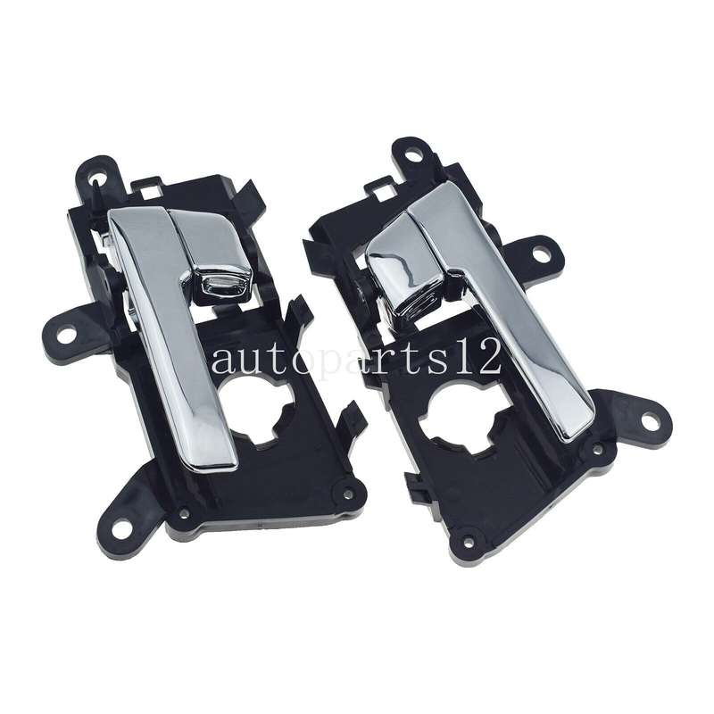 Front Left &amp; Right Interior Door Handles Chrome Pair For Kia Optima 2011-2013