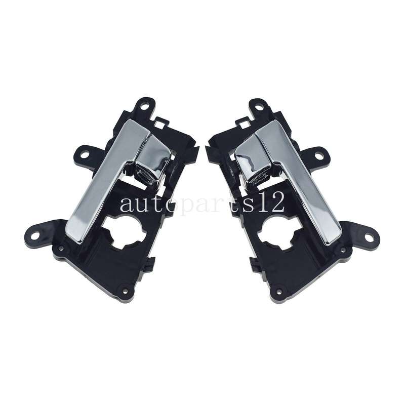 Front Left &amp; Right Interior Door Handles Chrome Pair For Kia Optima 2011-2013