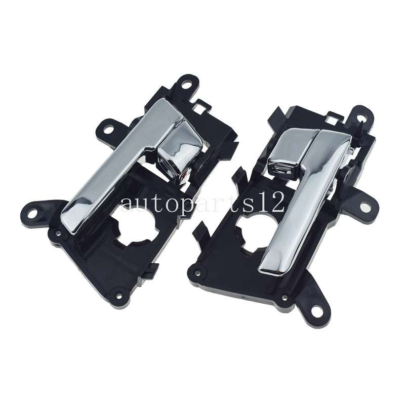 Front Left &amp; Right Interior Door Handles Chrome Pair For Kia Optima 2011-2013