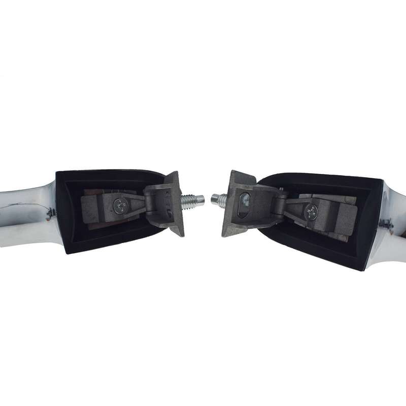 Front Left &amp; Right Side Exterior Door Handles Chrome Pair For Fiat 500 2012-2017