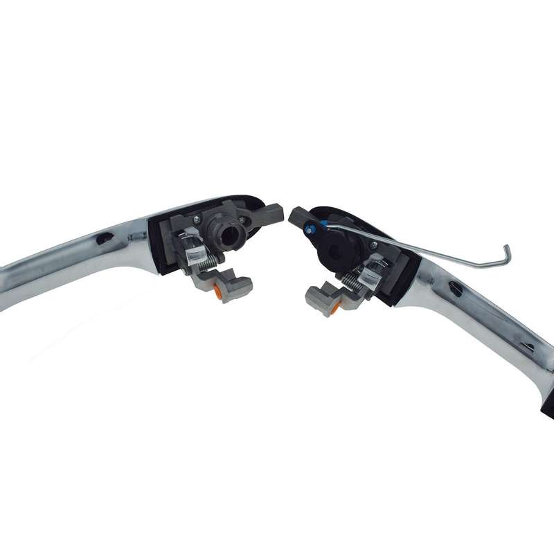 Front Left &amp; Right Side Exterior Door Handles Chrome Pair For Fiat 500 2012-2017