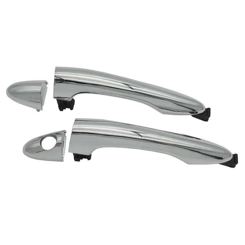 Front Left &amp; Right Exterior Door Handles Chrome Pair For Kia Sportage 2011-2016