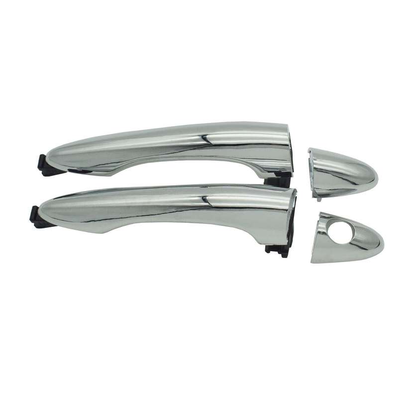 Front Left &amp; Right Exterior Door Handles Chrome Pair For Kia Sportage 2011-2016