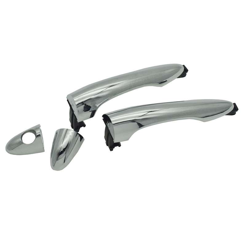 Front Left &amp; Right Exterior Door Handles Chrome Pair For Kia Sportage 2011-2016
