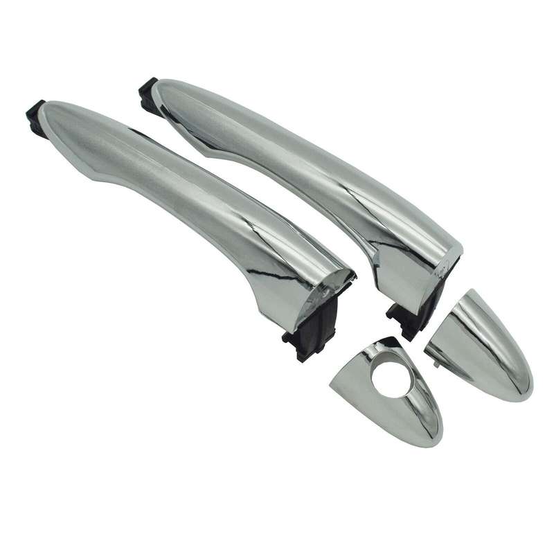 Front Left &amp; Right Exterior Door Handles Chrome Pair For Kia Sportage 2011-2016