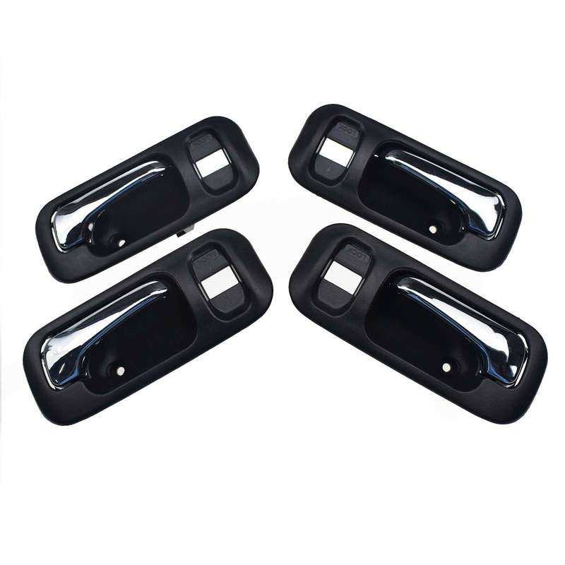 For Honda Odyssey 1995-1998 CR-V 1997-2001 Interior Door Handles 4PCS Black