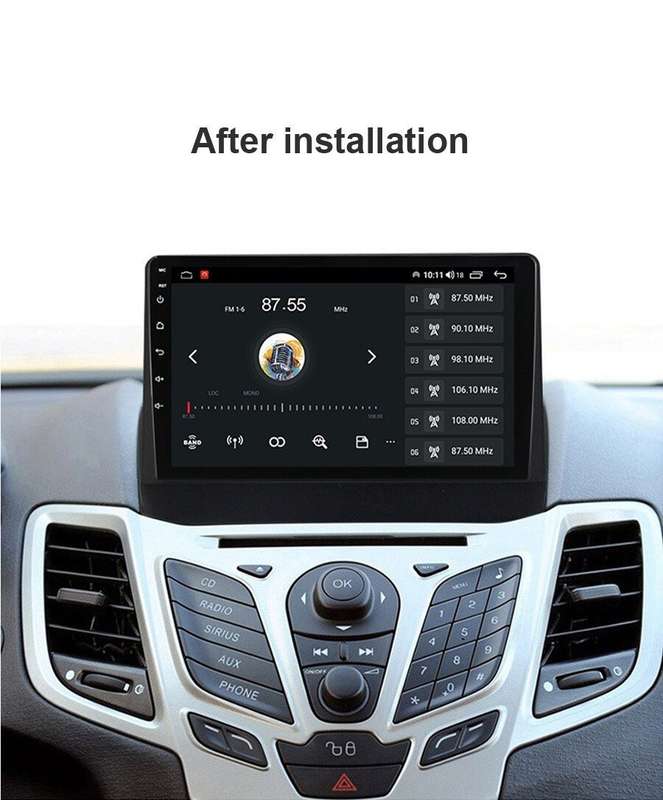 9" 2+32GB Android Head Unit DAB Radio navi GPS Stereo For Ford Fiesta 2009-2014