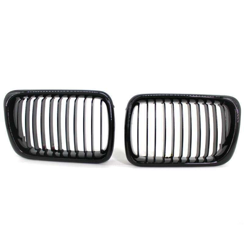 Car Front Shiny Black Grille Fits for BMW E36 97-99 325/328/M3/325i/328i 2X/Set