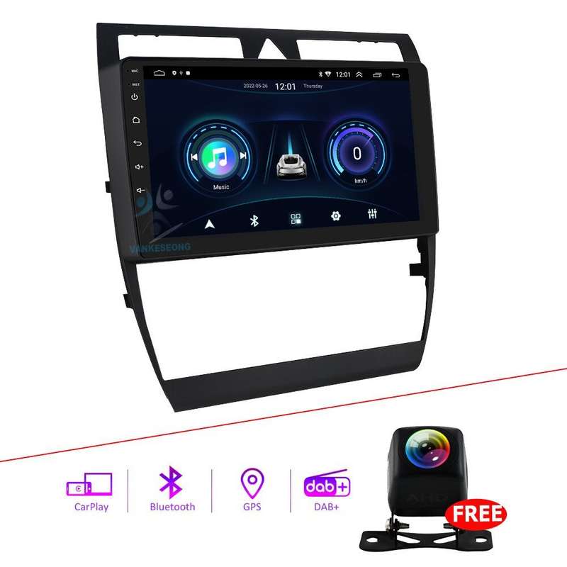 9"Android Touch Screen Car Stereo DAB Radio GPS Navigation For Audi A6 C5 S6 RS6