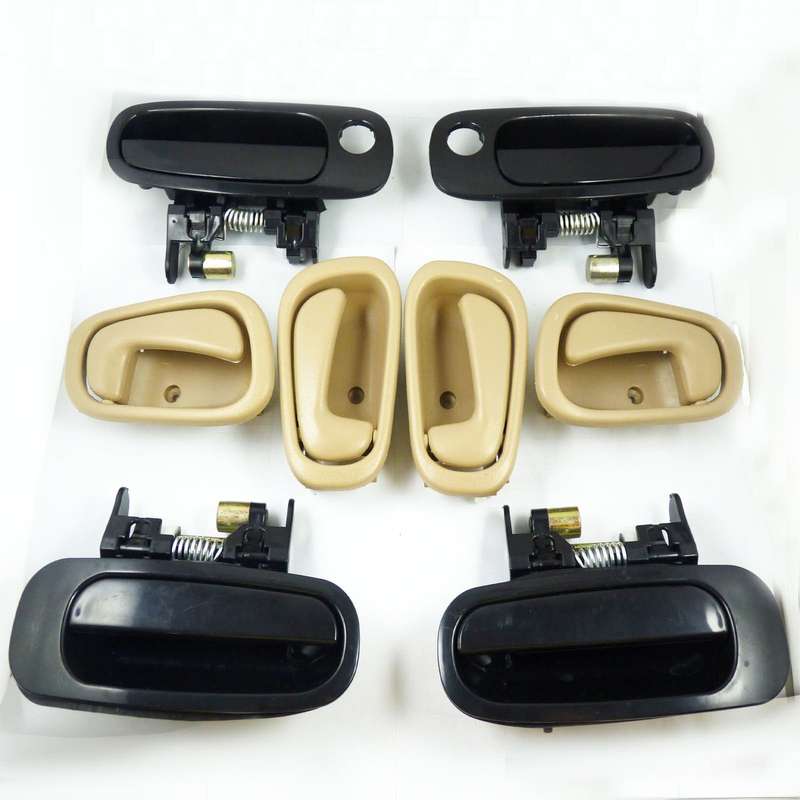For Toyota Corolla 1998-2003 Black Outside Beige Inside Door Handle New Set of 8