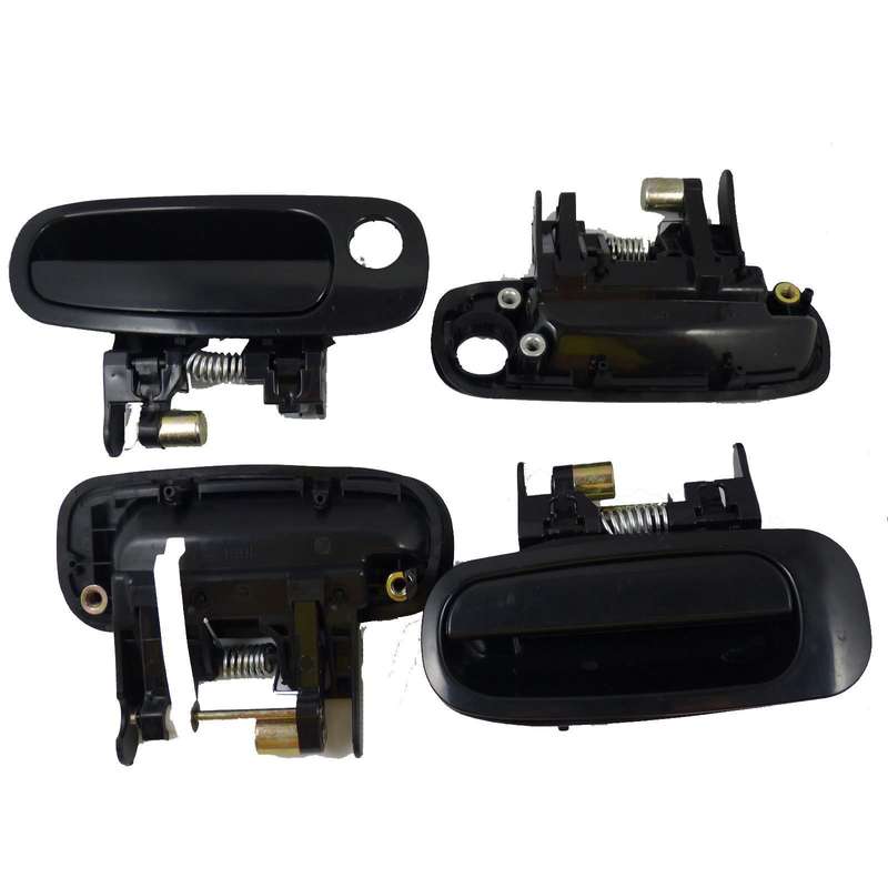 For Toyota Corolla 1998-2003 Black Outside Beige Inside Door Handle New Set of 8