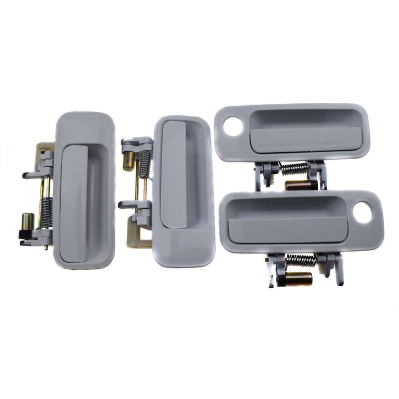 4Pcs Outside Door Handle White Front Right Rear Left For 1997-2001 Toyota Camry