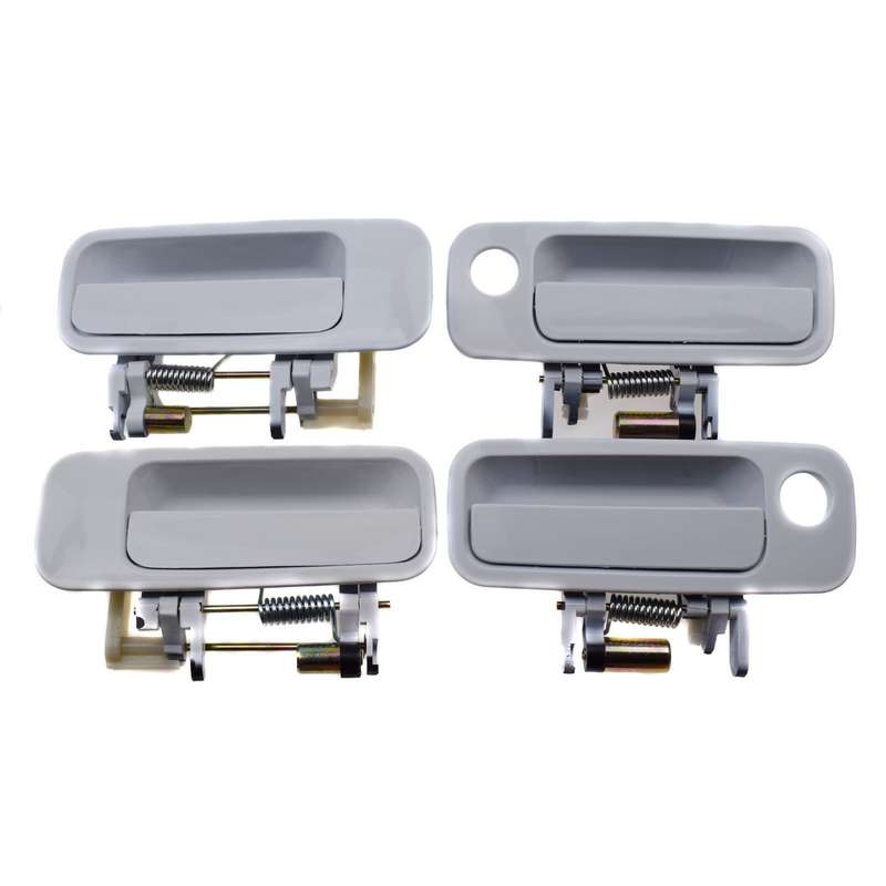 4Pcs Outside Door Handle White Front Right Rear Left For 1997-2001 Toyota Camry
