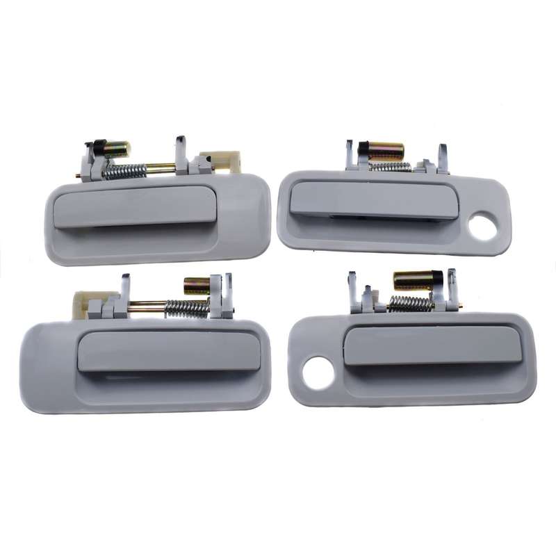 4Pcs Outside Door Handle White Front Right Rear Left For 1997-2001 Toyota Camry