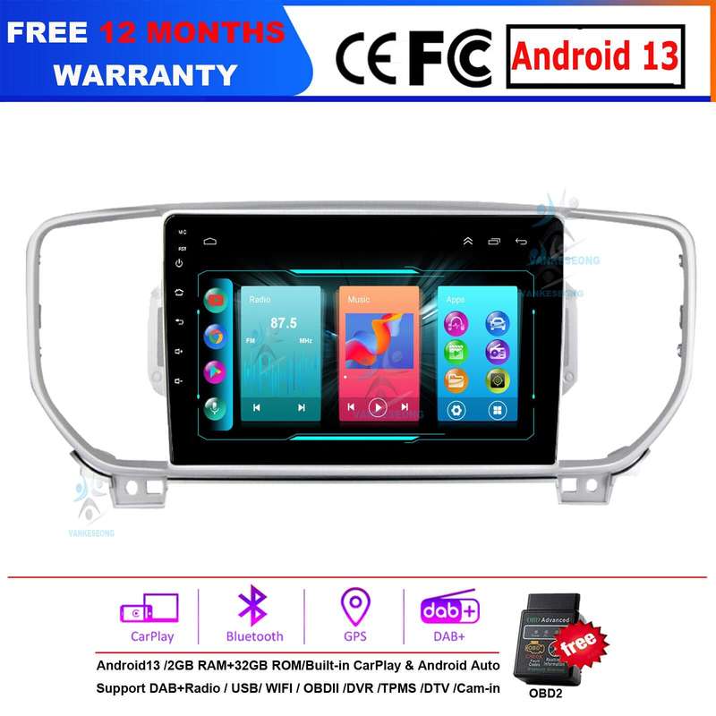 For Kia Sportage 4 QL 2016-2019 Car Radio Multimedia Video Navigation GPS Stereo