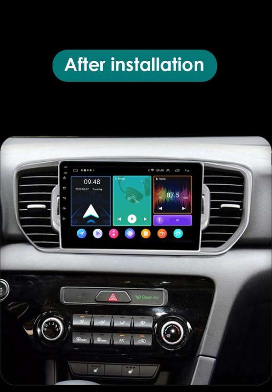 For Kia Sportage 4 QL 2016-2019 Car Radio Multimedia Video Navigation GPS Stereo