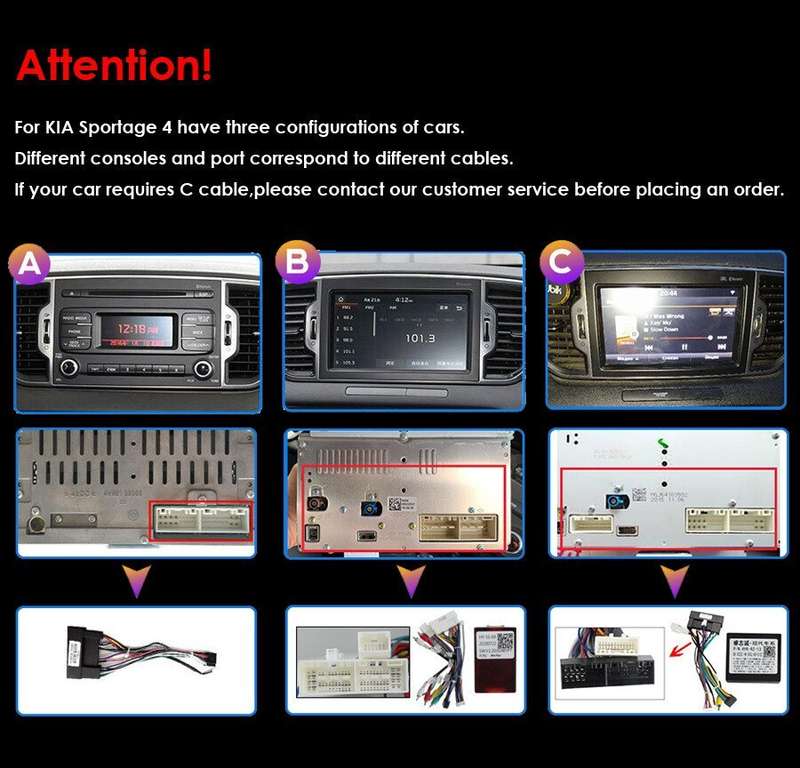 For Kia Sportage 4 QL 2016-2019 Car Radio Multimedia Video Navigation GPS Stereo