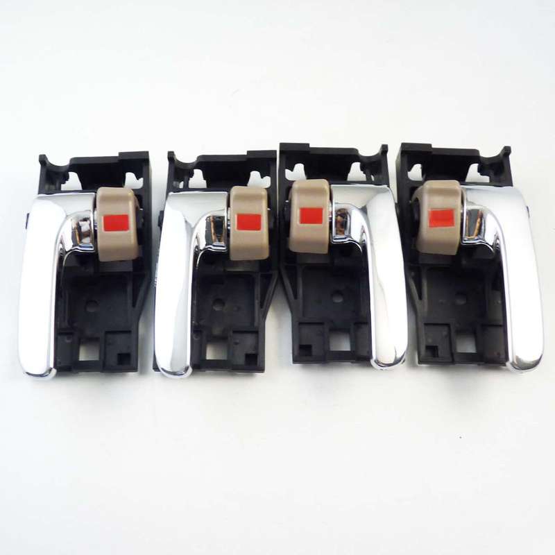 4Pcs Inside Door Handles FL FR RL RR For Toyota Tundra 69205AC010 69206AC010
