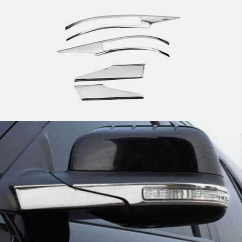 For Ford Explorer 2011-2019 Chrome Steel Rear View Side Door Mirror Strip Trim