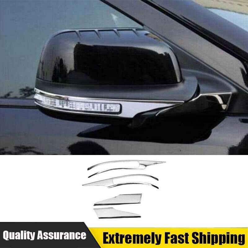 For Ford Explorer 2011-2019 Chrome Steel Rear View Side Door Mirror Strip Trim
