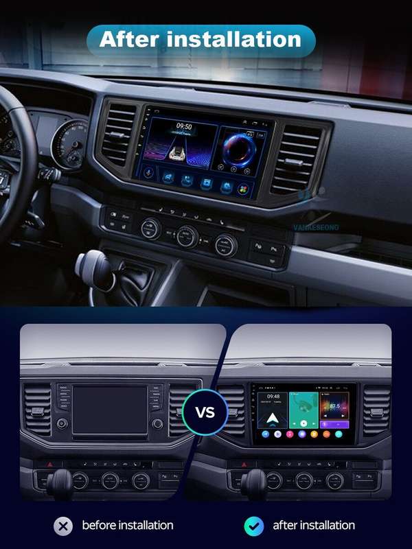 For VW Crafter MK2 MAN TGE DAB+ Autoradio CarPlay GPS Navi BT Android Auto 64GB