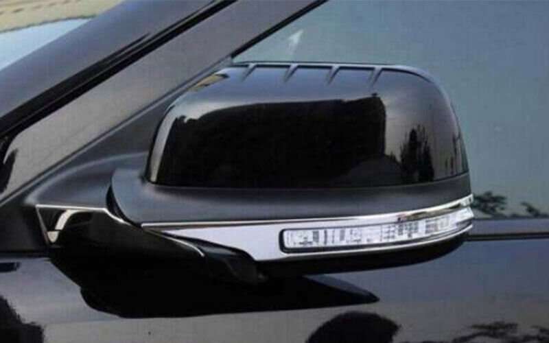 For Ford Explorer 2011-2019 Chrome Steel Rear View Side Door Mirror Strip Trim