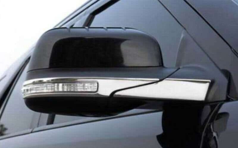 For Ford Explorer 2011-2019 Chrome Steel Rear View Side Door Mirror Strip Trim