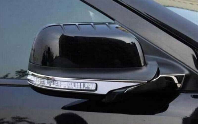 For Ford Explorer 2011-2019 Chrome Steel Rear View Side Door Mirror Strip Trim