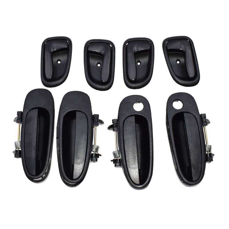 Door Handle Black Outside Black Inside Kit Set 8 For Toyota Corolla 6920512130
