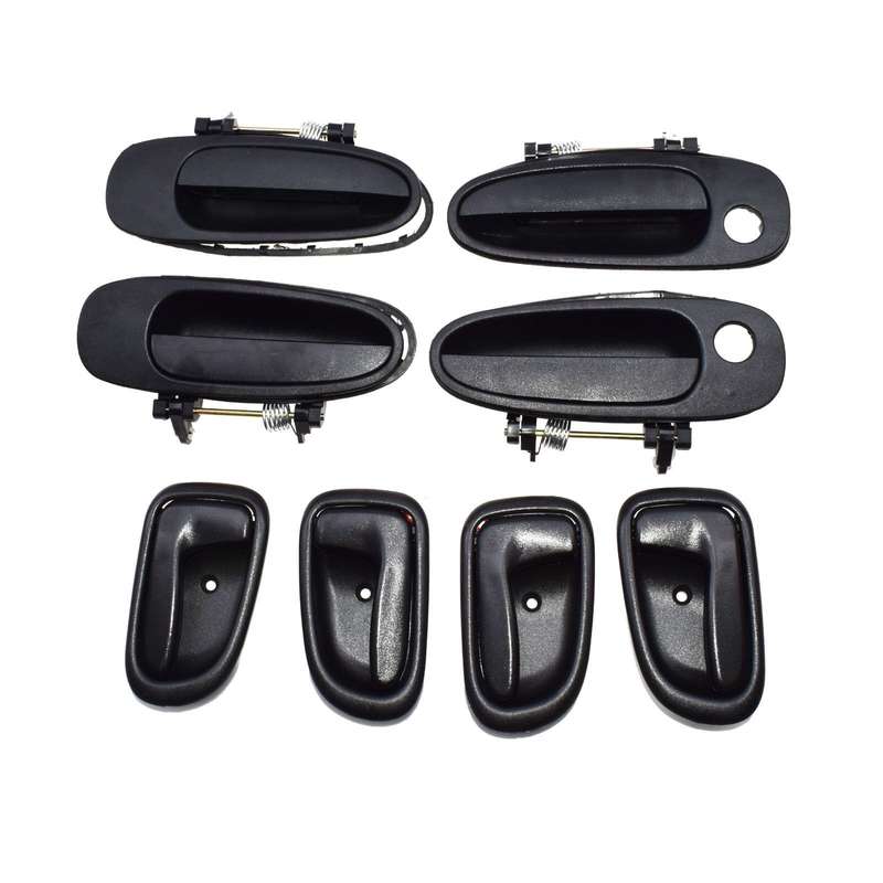 Door Handle Black Outside Black Inside Kit Set 8 For Toyota Corolla 6920512130