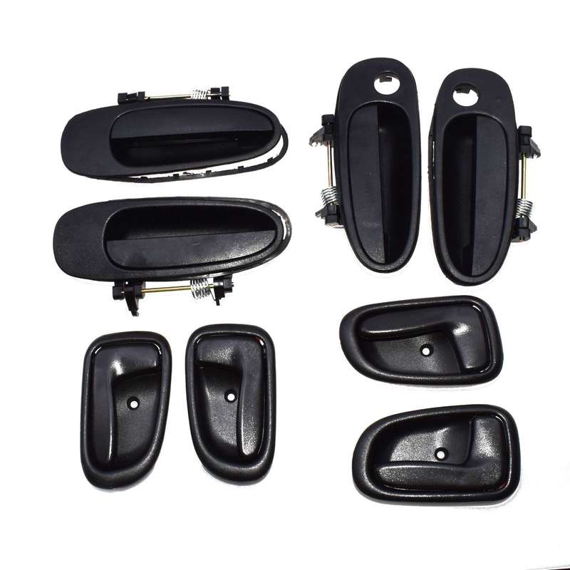 Door Handle Black Outside Black Inside Kit Set 8 For Toyota Corolla 6920512130