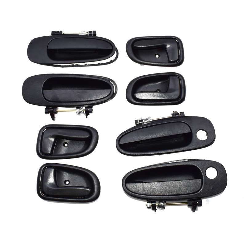 Door Handle Black Outside Black Inside Kit Set 8 For Toyota Corolla 6920512130