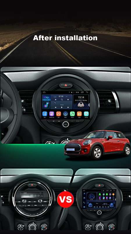 CarPlay Android Auto For BMW Mini Clubman 2014-2020 BT DAB+ Autoradio GPS SatNav