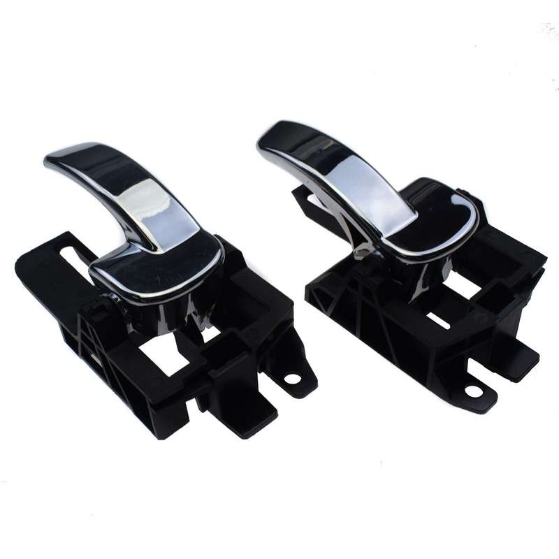 A pair Interior Door Handles Left &amp; Right Chrome For Nissan Qashqai 2007- 2014