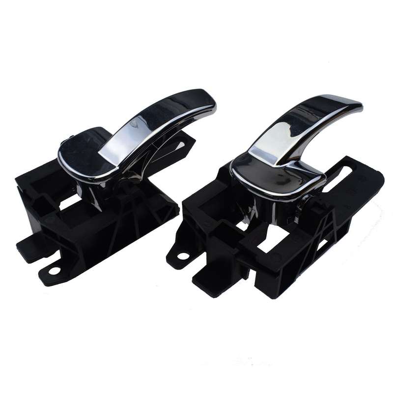 A pair Interior Door Handles Left &amp; Right Chrome For Nissan Qashqai 2007- 2014