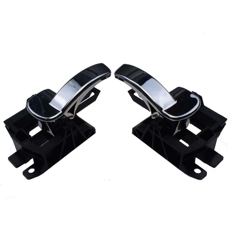 A pair Interior Door Handles Left &amp; Right Chrome For Nissan Qashqai 2007- 2014