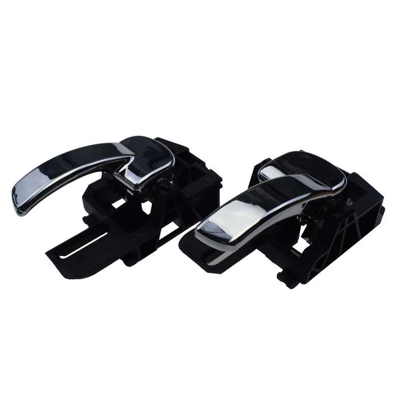 A pair Interior Door Handles Left &amp; Right Chrome For Nissan Qashqai 2007- 2014