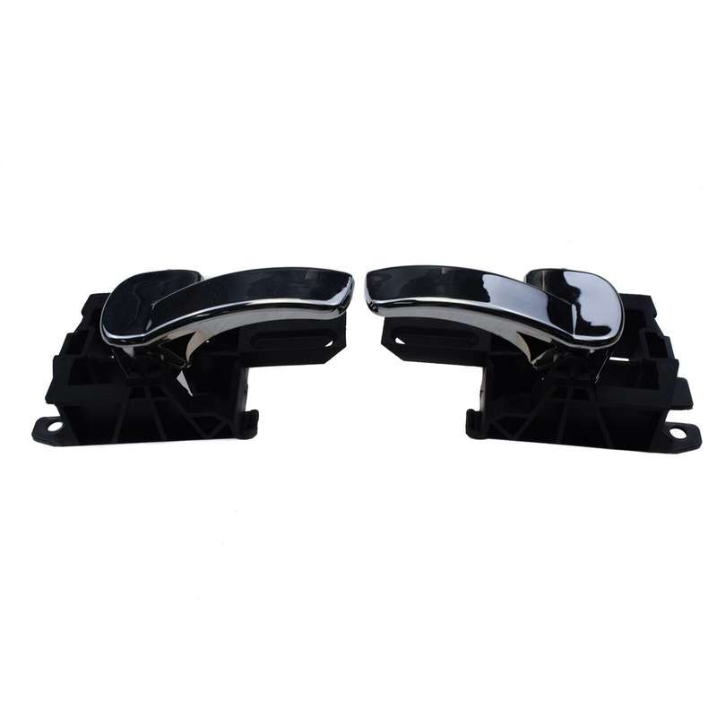 A pair Interior Door Handles Left &amp; Right Chrome For Nissan Qashqai 2007- 2014