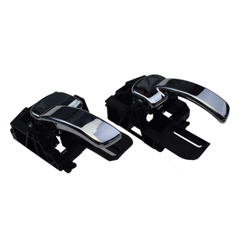 A pair Interior Door Handles Left &amp; Right Chrome For Nissan Qashqai 2007- 2014