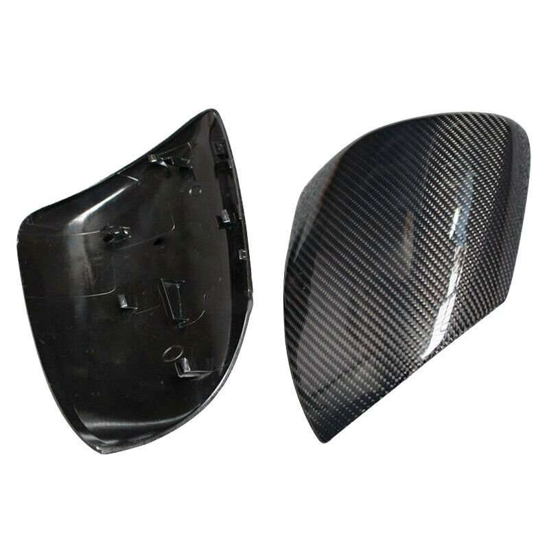 Left+Right Side Wing Door Rearview Mirror Cover Cap Fit For Mazda 3 Speed3 10-13