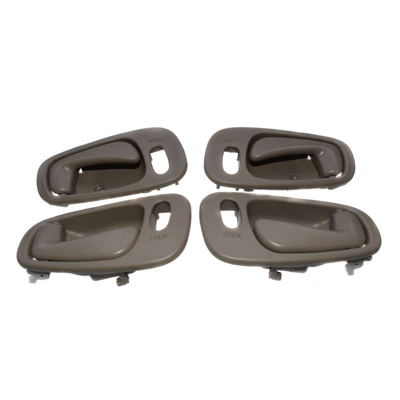 Beige Interior Door Handle Front Rear Right Left 4Pcs for 1998-02 Toyota Corolla