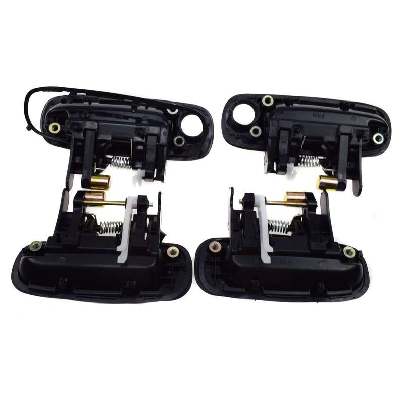 Front Rear Black Outside Black Inside Door Handle 8Pcs For Toyota Corolla 98-02