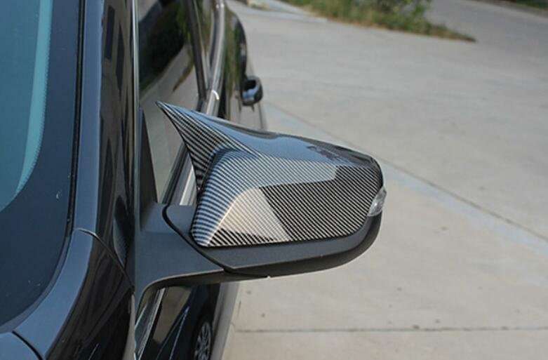 For Chevrolet Cruze 10-15 Carbon Fiber Horns Rear View Side Door Mirror Cover 2*