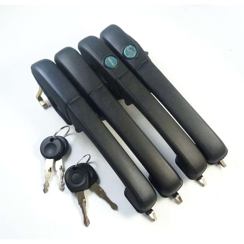 NEW door handle&amp;key Left Right Rear Front GL GLS TDI GLX For 1995-1997 VW Passat