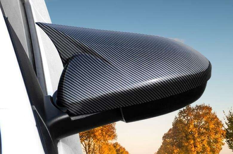 For Chevrolet Cruze 10-15 Carbon Fiber Horns Rear View Side Door Mirror Cover 2*