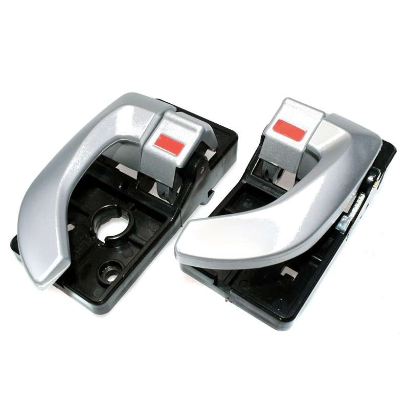Left &amp; Right Silver Interior Door Handles Pair For Hyundai Tucson 2008-2009
