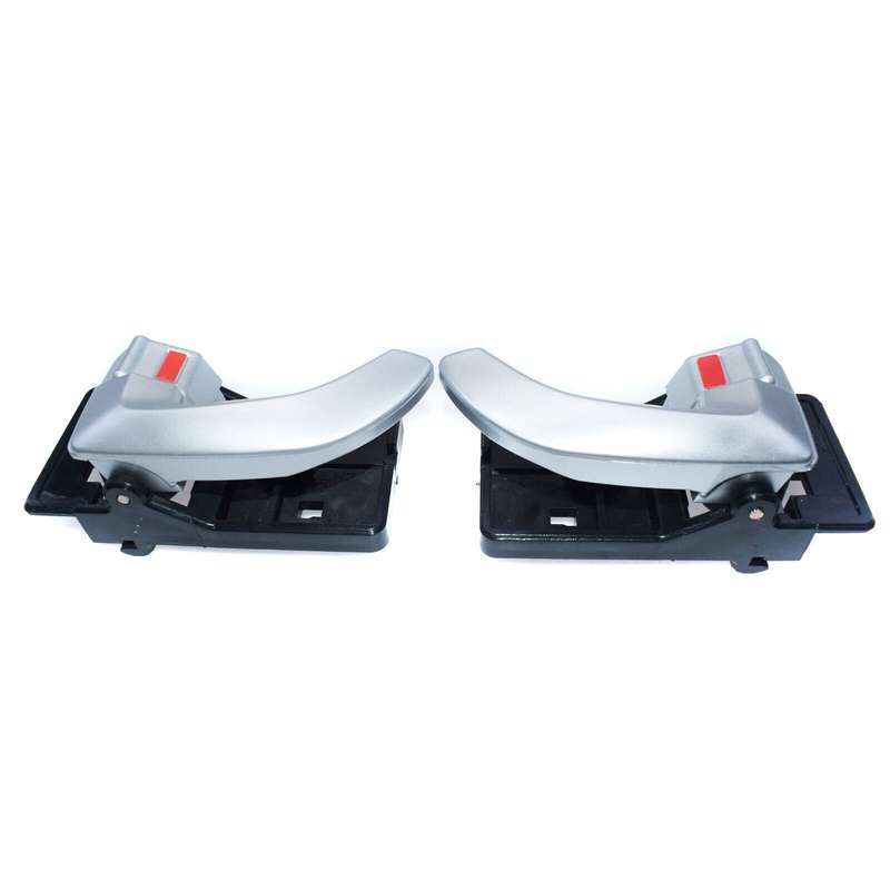 Left &amp; Right Silver Interior Door Handles Pair For Hyundai Tucson 2008-2009