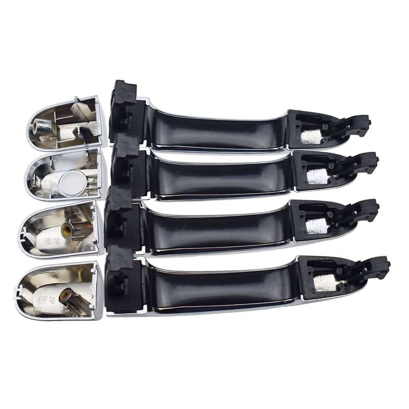 4PCS Chrome Exterior Door Handles Set FL FR RL RR For Kia Sorento 2011-2015