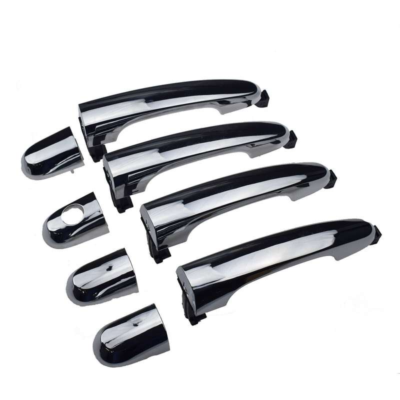 4PCS Chrome Exterior Door Handles Set FL FR RL RR For Kia Sorento 2011-2015
