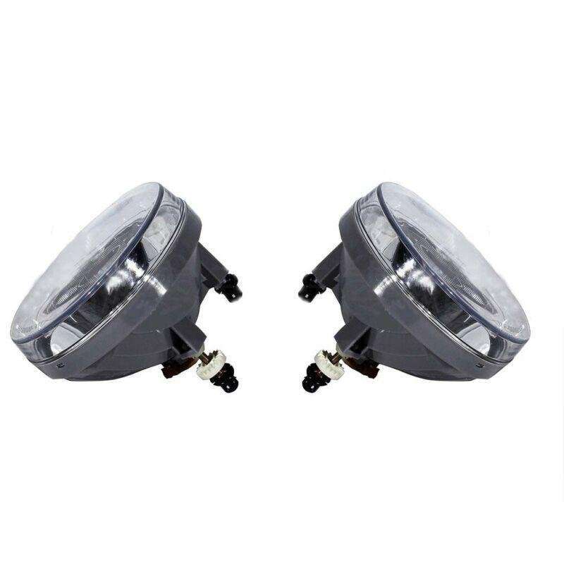Front Bumper Clear Lens Fog Lights Lamps For GMC Sierra 2007-2014 Pair